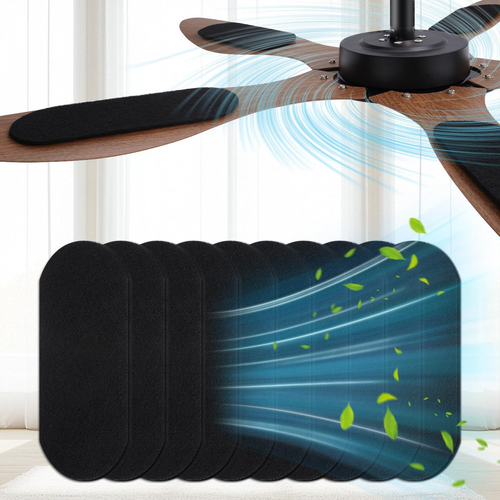 10 Pack Ceiling Fan Filters for Blades, Contains 90% Activated Unscented Coconut - Picture 9 of 12