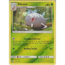 25/214 Silcoon Uncommon Reverse Holo: Pokemon Trading Card Game Lost Thunder