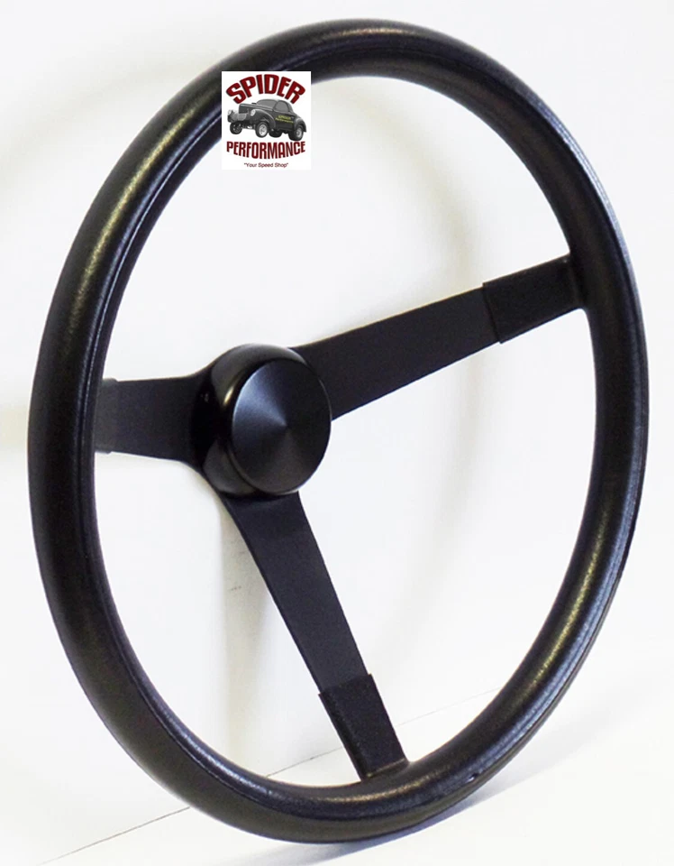 Volante Volkswagen 1974-1993 preto 14 3/4" VINTAGE PRETO - Imagem 2 de 4