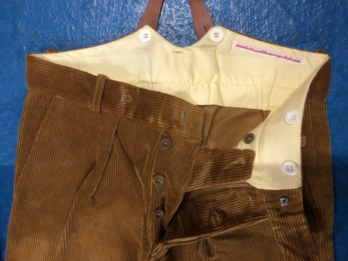 Fishtail Back Corduroy Trousers by 