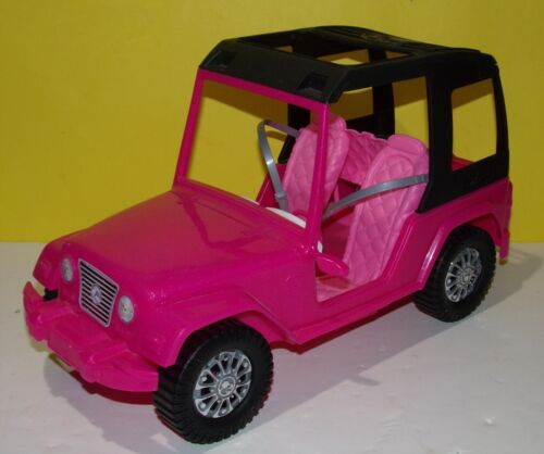 Pink Barbie Beach Passport Hardtop Jeep toy,  Mattel 2012 - Afbeelding 1 van 3