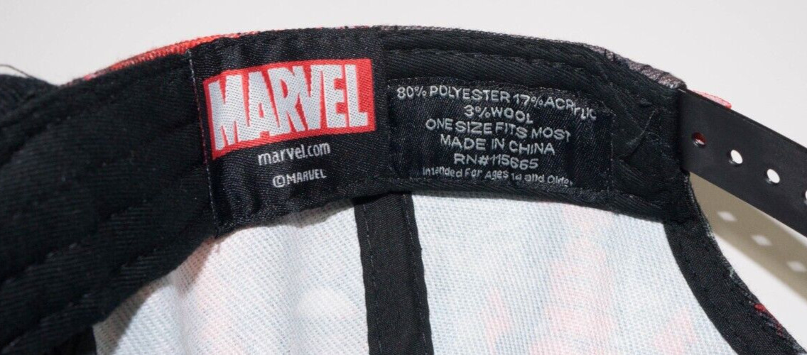Marvel Deadpool 91 snapback baseball hat ONE SIZE… - image 6