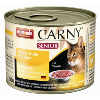 Animonda Cat Carny Senior Rind,Huhn,Käse | 6x200g