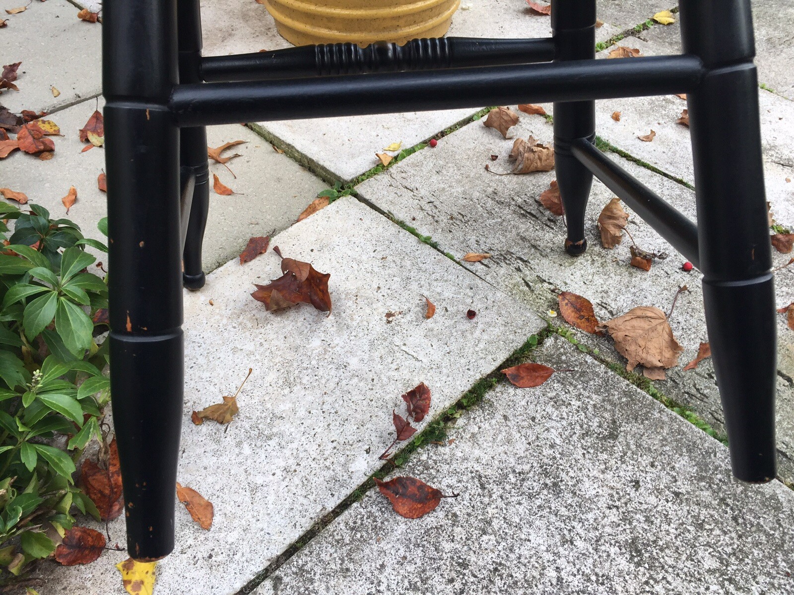 L. HITCHCOCK BLACK HARVEST STENCILED CHAIR L. Hitchcock Hitchcocks