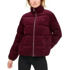 Levi's Women's Zoe Corduroy Long Sleeve Quilted Puffer Jacket 1