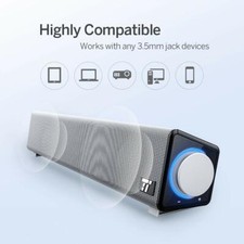 TaoTronics TT-SK018 Mini Soundbar Computer Laptop Cellphone Wired Speaker SB02