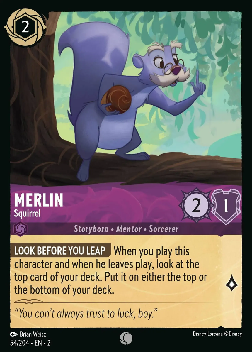 Merlin - Squirrel #54 Common | Lorcana: Rise of the Floodborn Card | eBay UK