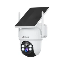 ANRAN Outdoor Solar Security Camera Battery Powered Wireless WiFi 360° PTZ Home