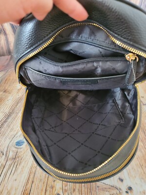 Michael Kors Adina Medium Backpack Pebbled Leather Black Michael Kors Adina Medium Backpack Pebbled Leather Black