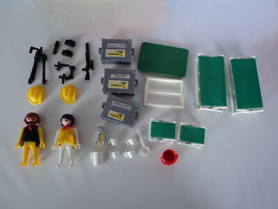 PLAYMOBIL vintage safari savane tente camp base photo set 3413 de 1980 / boîte