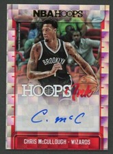 2017-18 Panini NBA Hoops Hoops Ink Chris McCullough #HI-CMH Auto Wizards