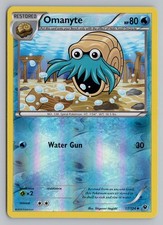 Omanyte 17/124 Reverse Holo XY - Fates Collide Pokemon Card TCG