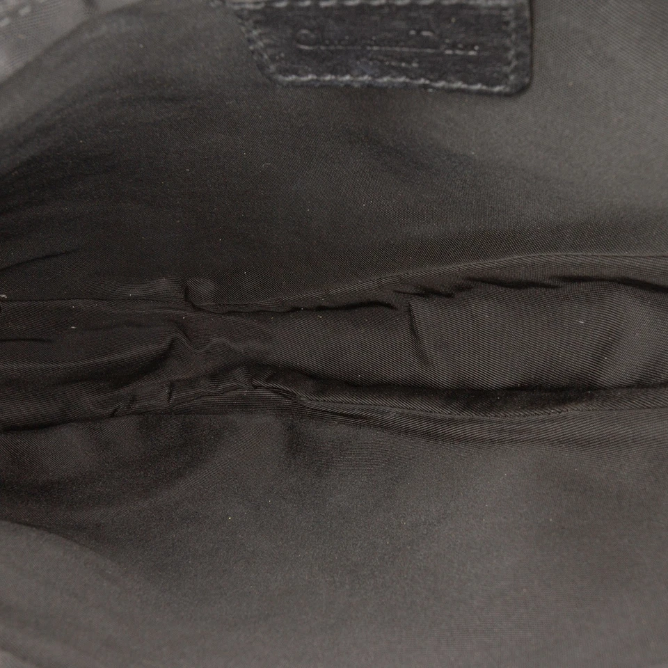 Authenticated Dior Mini Diorissimo Canvas Saddle Pochette Black - Image 4 of 4