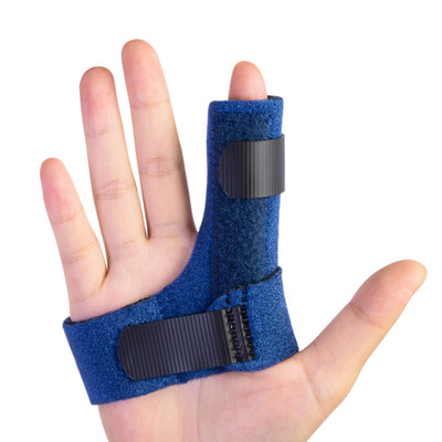 Fingerschiene Schnappfinger 2 Gelhüllen Fingerschutz Zeigefinger Mittelfinger
