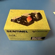 SWAMPFOX Sentinel 1x16mm Ultra Compact Micro Green Dot Sight - Black...