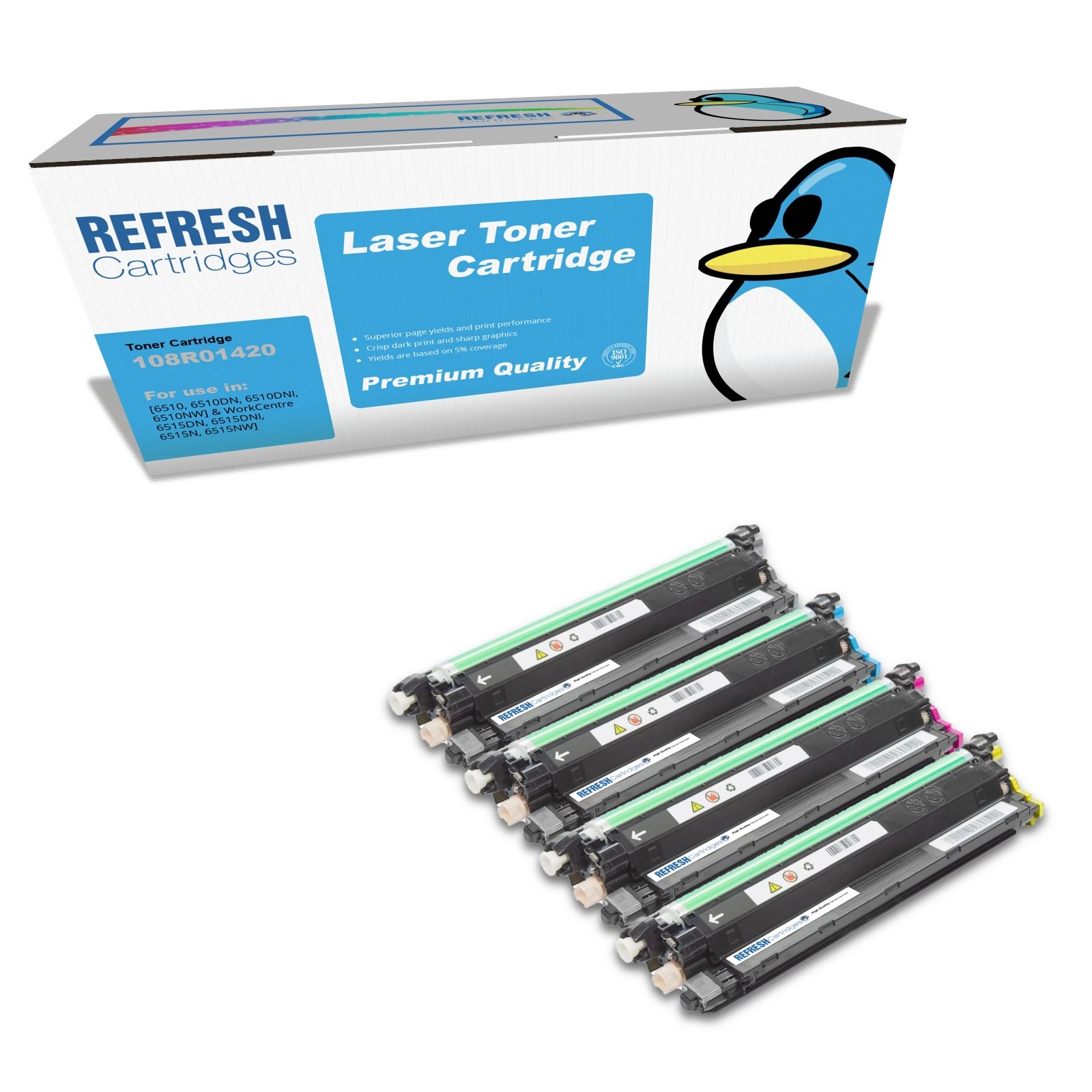 Refresh Cartridges Value Pack 108R01420/17/18/19 Compatible With Xerox Printers