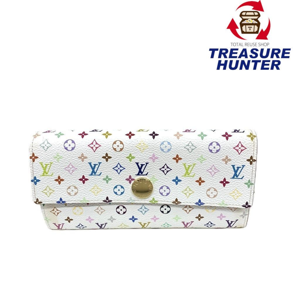 Louis Vuitton Monogram Sala Fig Wallet Snap Closure Used