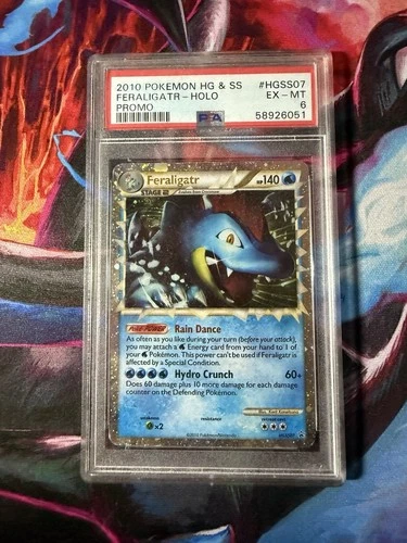 Feraligatr HGSS07 Heartgold Soulsilver Black Star Promo PSA 6