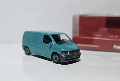 Herpa 042987 H0 1:87 MERCEDES VITO BUS TRANSPORTER KASTENWAGEN TÜRKIS GRÜN OVP - Bild 1 von 4