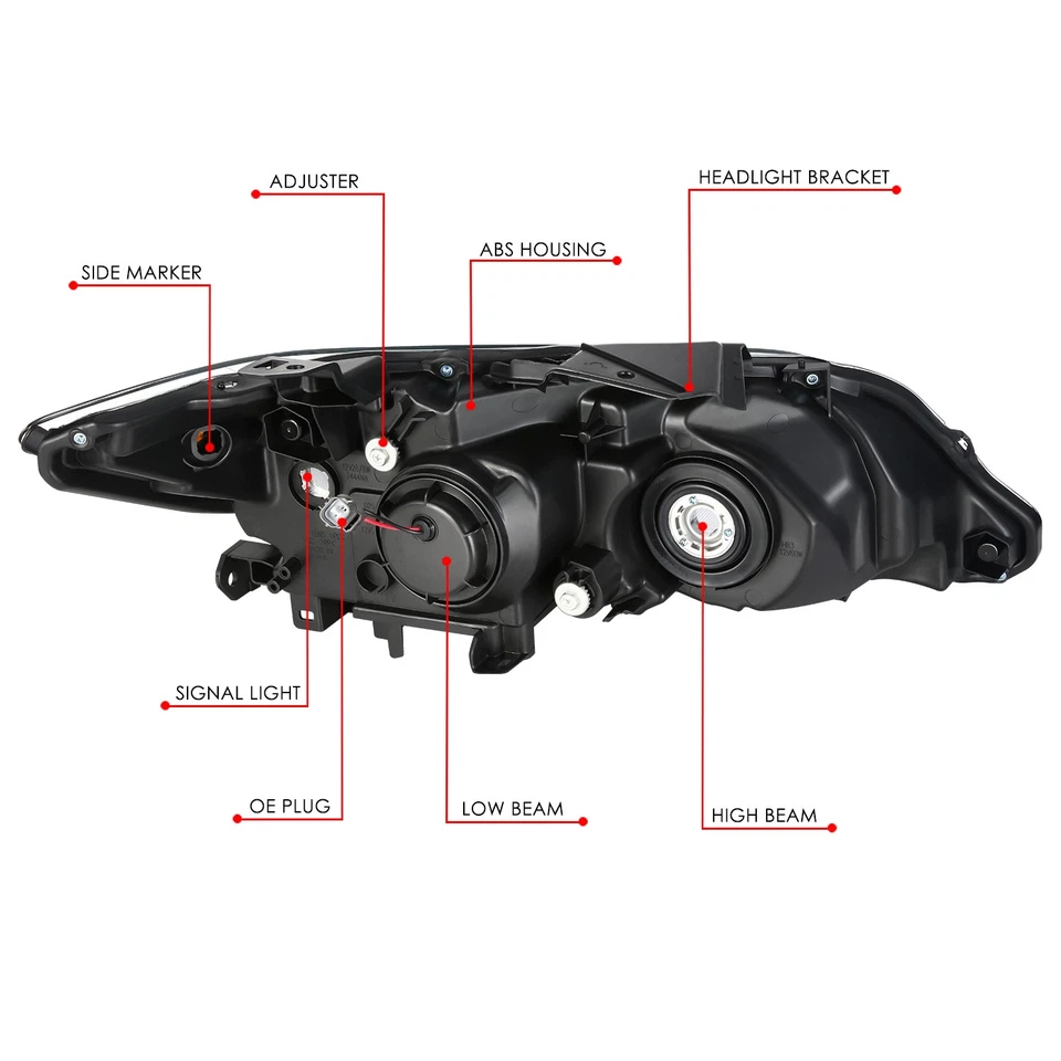 Para 13-15 Acura RDX Estilo OE Conductor Lado Izquierdo Proyector Faro Faro Lámpara Foto 4 de 4
