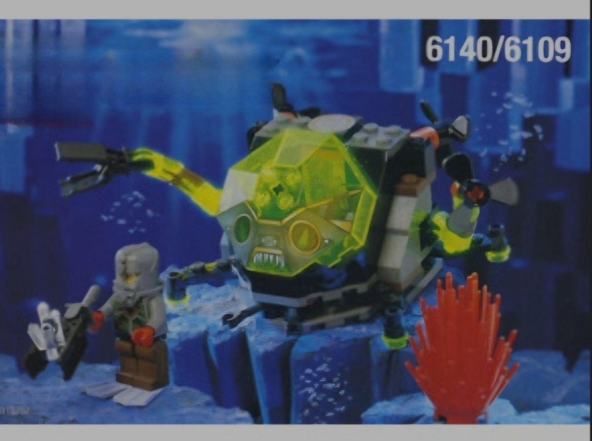 Lego Aquazone 6140/6109 Sea Creeper Crab. 100% Complete. No Box