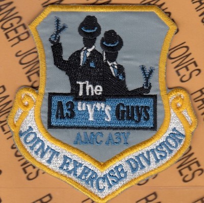 USAF Air Force AMC Air Mobility Cmd Joint Exercise Div A3Y Guys  ~3.5'' patch c/e