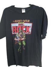 Sgt. Rock - ?Our Army At War? - Black Shirt - L - Fruit of the Loom