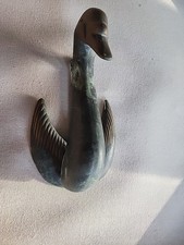 Vintage  Brass Flying Duck Water Fowl  Goose DOOR KNOCKER