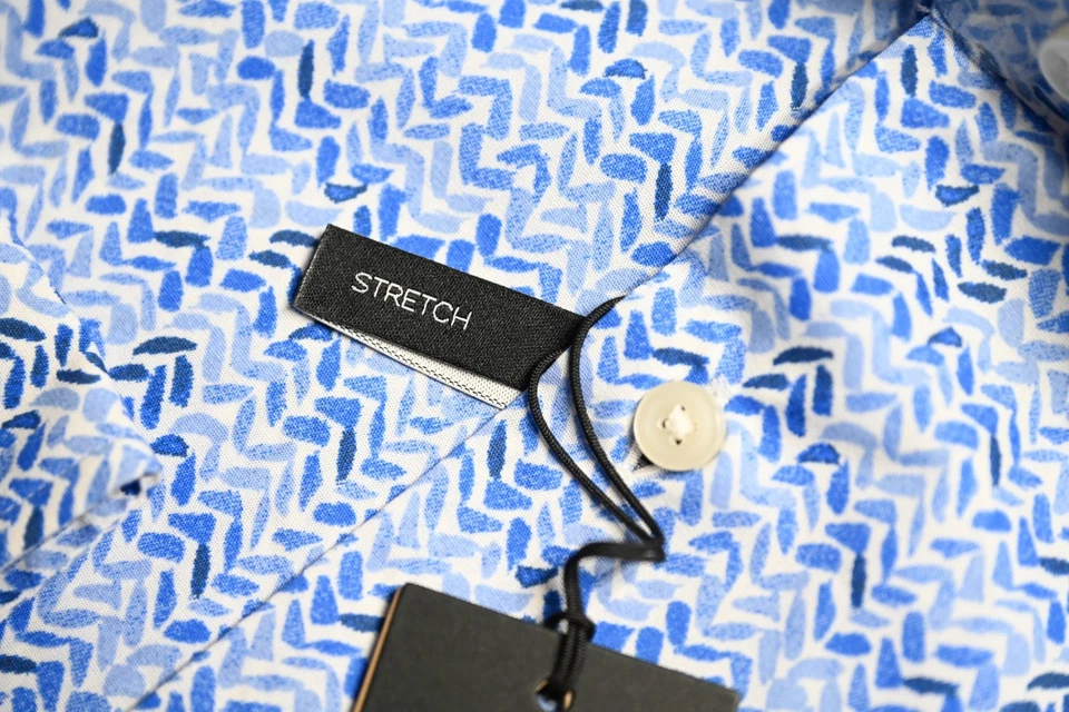 Camicia Elegante Slim Fit In Cotone Blu Chiaro Hugo Boss Uomo 38 15 - Immagine 4 di 4