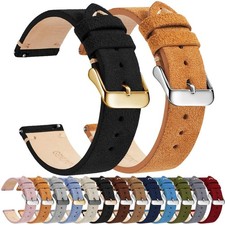 Pu Leather Watch Band, Quick Release 14mm/16m/18mm/20mm/22m...
