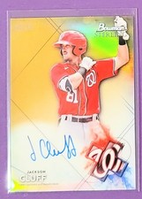 2021 Bowman Sterling Prospect Jackson Cluff Gold Refractor Auto /50 Nationals