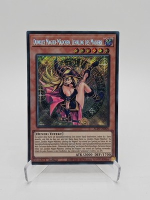 YU-GI-OH! Dunkles Magier-Mädchen, Lehrling des Magiers Secret Rare Deutsch ALIN