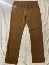 Raleigh Denim Workshop Tapered Stretch Jeans Martin 31x28 Brown