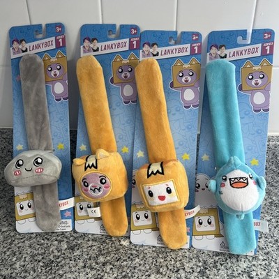 LankyBox Lot Of 4 Series 1 Slap Bracelet Collectible Plush Brand New