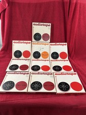 Vintage Lot 10 Audiotape Blank 7" Reel to Reel Tape