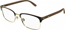 NEW Gucci GG 1448O Eyeglasses 002 GOLD 100 AUTHENTIC