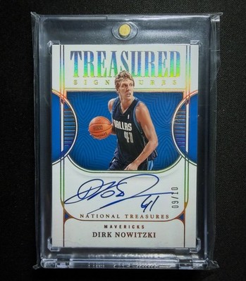 Dirk Nowitzki 2022 NBA Panini National Treasures Treasured Signatures Auto /10