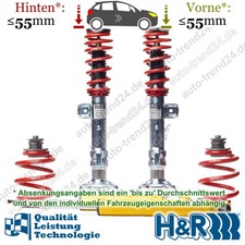 HR Gewindefahrwerk 35-55mm Tieferlegung für BMW 3er Cabriolet E36 Bj. 1994-1999