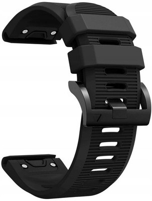 Silikon-armband für Fenix 7x Pro, 26mm Schwarz, Quickfit
