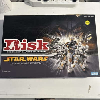 #ad RISK STAR WARS CLONE WARS EDITION Board Game 2005 Parker Bros 100% COMPLETE $26.00