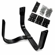 Black Steel Semi Truck Spare Tire Carrier Rack Basket Type Universal Rim Holder