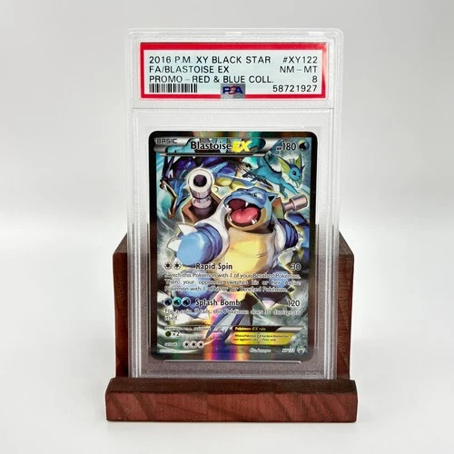PSA 8 POKEMON XY BLASTOISE EX BLACK STAR PROMO #XY122 HOLO NM 2016