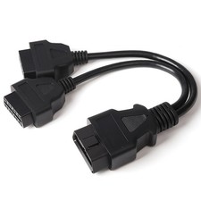 Obd2 Obd Ii Cable Signal Splitter 16pin Male To Dual Female Y Cable Connector