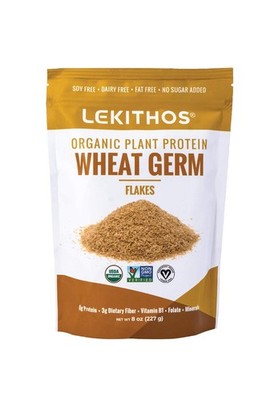 Lekithos Organic Wheat Germ Protein 8oz, USDA 8 Ounce (Pack of 1) 