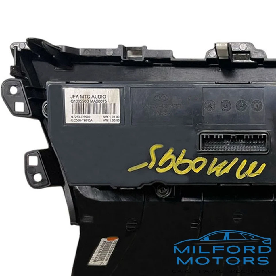 Controle de temperatura dianteiro manual preto compatível com 2016-2017 Dodge Durango 3.6L - Imagem 3 de 4