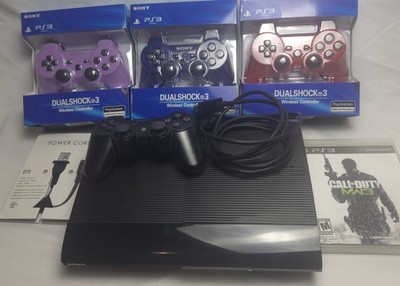 Sony PS3 PlayStation 3 BUNDLE 256GB 4 CONTROLLERS + COD MW3 (SEE DESCRIPTION) 