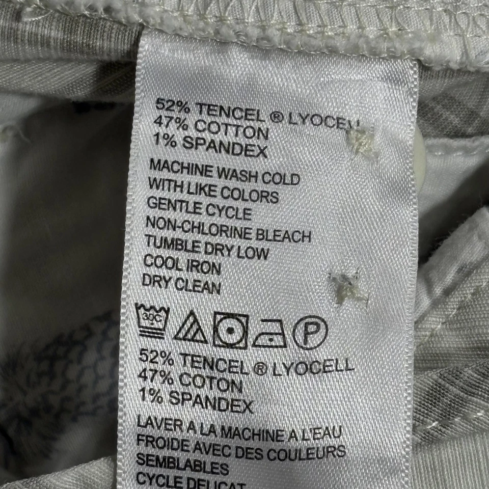 Tommy Bahama Relax Shorts Mens 38 Beige Gray Plaid Tencel Lyocell Stretch Chino - Image 4 of 4