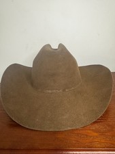VTG John B Stetson 4X Beaver Brown Wstrn Cowboy Hat Size 56/ 7 no hat band