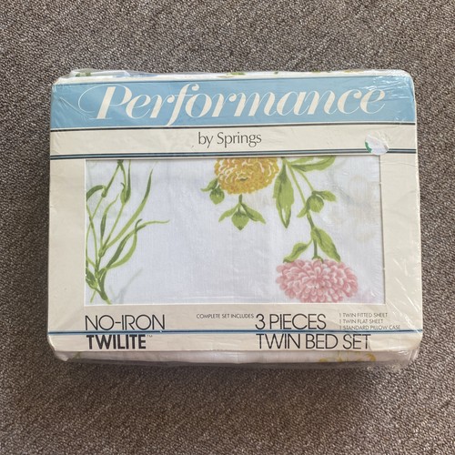 NUEVO Juego de Sábanas Doble Vintage Performance Springs Verano Brisa Flor Niña Casa de Campo - Imagen 1 de 10