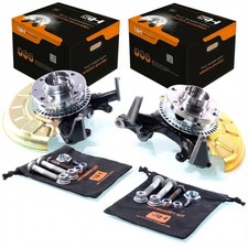 2x Achsschenkel Komplett Vorne für VW Caddy 9KV, Polo 6N, Bremse 239mm